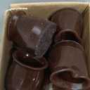 24 Pcs Chair Leg Floor Protectors Round, Silicone Felt Furniture Leg Pads Caps Covers for Hardwood Floors (Fit 15/16" to 1-5/16") (Brown)