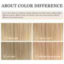 PARK YUN 28 Inch Long Straight Wig with Bangs for Women Ash Brown to Platinum Blonde Ombre Synthetic Wig Natural Layered Hair for Daily Use & Cosplay