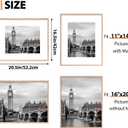 Fixwal 16x20 Poster Frame Set of 6 with Plastic Cover, PVC, Natural, 16*20in