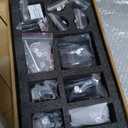 Frosted Double Sliding Shower Door 43-48" W x 72" H, Matte Black, Bypass Shower Door, Framed, 1/4" (6mm) Tempered Glass