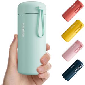 Small Water Bottle 10oz, Small Insulated Water Bottle for Hot&Cold Drinks, Water Bottle Purse with Carry Handle - 100% Leakproof Perfect for School, Travel...(Mint)
