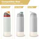 3 x 2PCS Diamond Silicone Boot for Owala Water Bottle, Anti-Slip Protective Sleeve for Owala Twist,FreeSip and Flip Stainless Steel Water Bottle, BPA-Free, Dishwasher Safe, Accessories (32 Ounces, Transparent Gold)