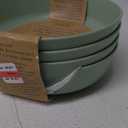 Smart Planet Furever Friends Set of 4 Recycled Plastic Green Dinner Bowls, 4 Bowls