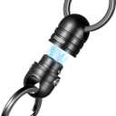 TISUR Quick Release Keychain, Magnetic Key Holder Keyring Connector, Detachable Key Chain Rings for Men Women Car Keys