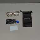 Gaoye Blue Light Blocking Glasses - Trending Round TR90 Frames, Metal Arms, UV400 Protection - Matching Soft Case (*1-Tea Leopard/Transparent Lens)