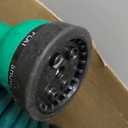 Pangda 100 Ft x 3/8'' Coil Garden Hose EVA Recoil Garden Self Coiling Expanding Water Hose with 6 Function Spray Nozzle Universal 3/4'' Brass Connector Fitting for Outdoor Yard(Green)