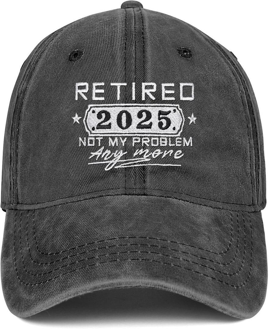 Funny Retirement Gifts for Men 2025, Mens Retirement Gifts, Retired Hat Personalized Best Retired Ideas Gifts (One Size)