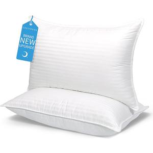 COZSINOOR Bed Pillows for Sleeping Queen Size  Hotel Quality Set of 2  Breathable Cooling Down Alternative Microfiber Filled for Back, Stomach, Side Sleepers SkinFriendly