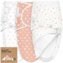 Baby Swaddle Sleep Sacks with Zipper - 3-Pack Swaddles for Newborns 0-3 Months, Infant, Baby Girls, Boys, Soft & Durable Newborn Sleep Sack, Easy Diaper Change Swaddling Blanket (Butterflies, OS)