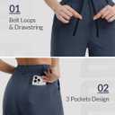 BALEAF Women's Golf Shorts 9'' Knee Length Stretch Bermuda Long Shorts Belt Loops Pockets Casual Work UPF 50+ (XS)