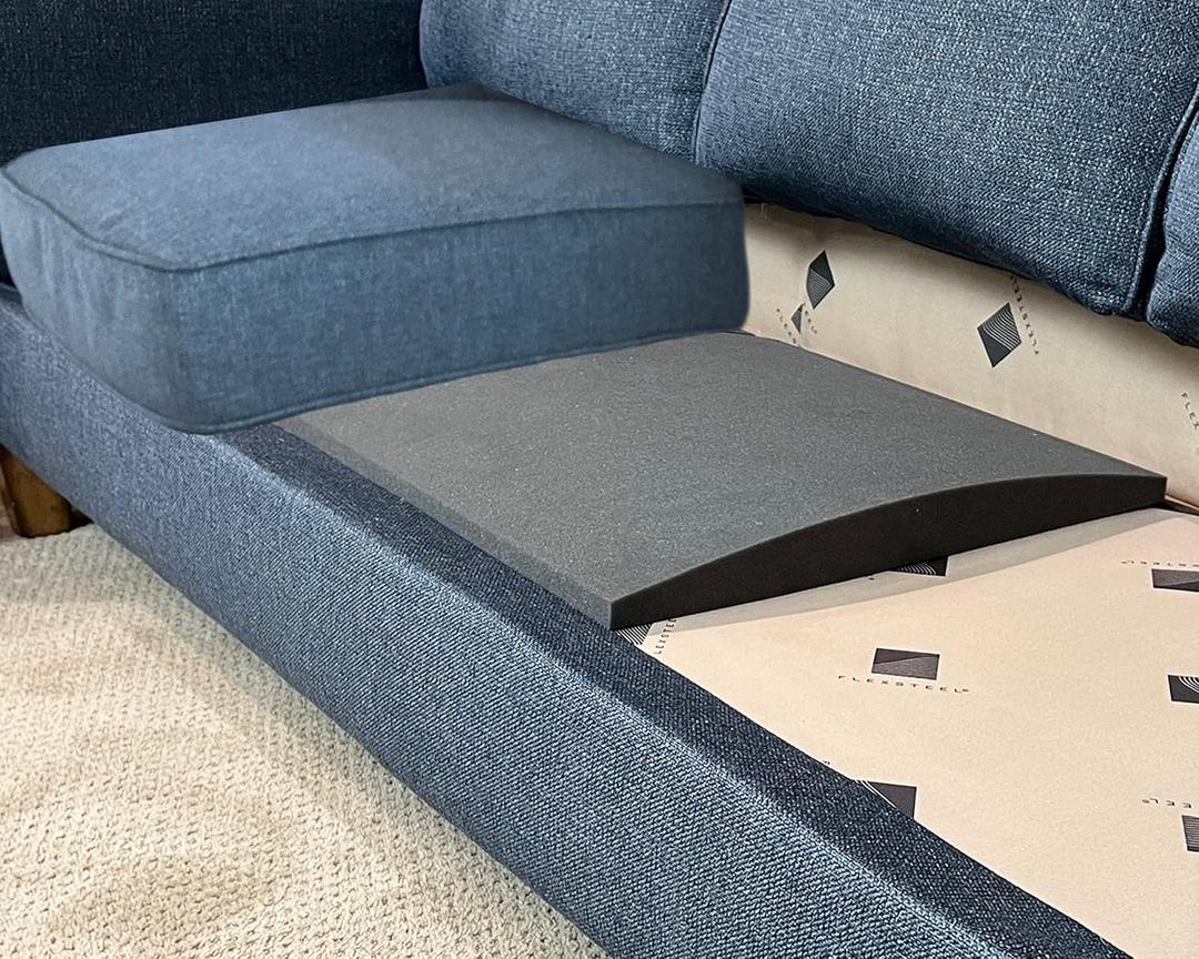 Stratiform Original Curve Couch Cushion Support for Sagging Seat | Charcoal Firm Density Foam Insert | 2 Pads | 20x20x2 (x2) | Sag Repair Pad for Couch Sectional Chair | Slip Resistant | Made in USA (Set of 2)