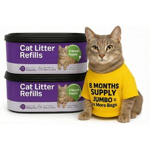 5-Star Cat Litter Refills (Pack of 2) Compatible with Litter Genie and Pet Genie Pail