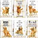 Redbaker 6 Pcs Golden Retriever Kitchen Towels Funny Dish Towel Gifts for Golden Retriever Lovers Kitchen Hand Tea Dishcloth Dog Owner Decorative with Hanging Loop for Christmas Home Housewarming Gift
