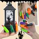 296PCS Halloween Party Favors Gloves, 24Sets Purple Orange White Gloves Stuffed Bulk Non-Candy Halloween Goodie Bags Fillers Trick or Treat Bag for Halloween Party Supplies Birthday Classroom Gifts