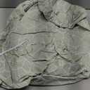 Round Vinyl Fitted Tablecloth with Flannel Backing Elastic Edge Design Table Cover Waterproof Oil-Proof PVC Table Cloth Stain-Resistant Best for 45"-56" Round (Green Grid)