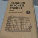 Wire Fruit Basket for Kitchen Storage: Hanging and Counter Basket for Vegetable Produce - Potato and Onion Storage for Pantry 3 Pack