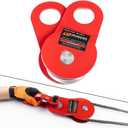 RUGCEL WINCH 10T Heavy Duty Recovery Winch Snatch Block, 22000lb Capacity,Towing Pulley Blocks,Heavy Duty Offroad Recovery Accessory for Truck, Tracto