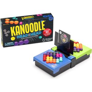 Educational Insights Kanoodle Head-to-Head Puzzle for 2 Players, Brain Teaser Game for Kids, Teens and Adults, Featuring 80 Challenges, Easter Basket Stuffers for Kids, Gift for Ages 7+