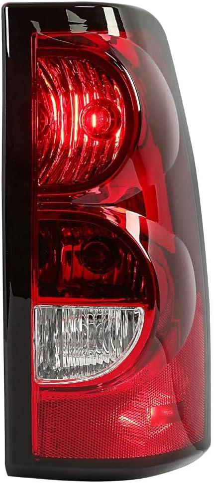 EPIC LIGHTING AMXOE Style Replacement Rear Brake Tail Light w/Harness & Bulbs Compatible with Chevrolet 04-06 Silverado 1500 2500 3500 Fleetside 07 Classic [ GM2801174 19169005 ] Right Passenger Side