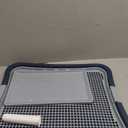 Pee Pad Holder, Indoor Potty Tray for Big and Large Size Dog with Pee Wall, Non-Skid Feet, 23.6x19.7x2 inch (Large)