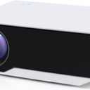 ZDK Native 1080P 18000 Lumen 4K Supported Projector with wifi and bluetooth, Bedroom Outdoor Indoor Projector Compatible with Smartphone, HDMI, USB, AV, Fire Stick, PS5 for Home, Bedroom, Outdoor Use