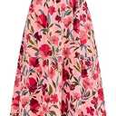 dowerme Womens Summer Dresses 2025 Casual Puff Short Sleeve V Neck Floral Boho Tiered Ruffle Maxi Dress with Pockets
XXL