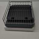 Kitsure Large Dish Drying Rack - Extendable Dish Rack, Multifunctional Dish Rack for Kitchen Counter, Anti-Rust Dish Drainers with Cutlery & Cup Holders 19.2"-26.7" L x 12.9" W, Sliver