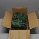 CCINEE 9FT Prelit Artificial Christmas Garland, Green Xmas Garland Battery Operated with 50 Warm LED Lights Lighted Christmas Pine Garland for Mantle Fireplace Stairs Indoor Outdoor Decoration