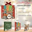 5 x Drum Christmas Ornament 2025 - Drummer Gifts for Men, Women, Wooden Musical Instrument Ornaments for Christmas Tree Decorations - Drumming Gifts for Player, Band, Musicians, Music Lover Gift Ideas