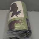 Rustic Lodge Quilt Set Moose Elk Bedspread King Size Forest Bear Deer Quilt Matcha Green Reversible Festive Cabin Coverlets Farmhouse Decor Bed Cover Sets with 2 Pillow Shams