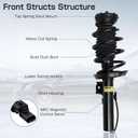 Pair Front Shock Absorber Magnetic Strut Assembly Spring With Electric Compatible with Cadillac XTS 2013-2019 Replace For 84677093 580-1096 19300063 22906209 22962890 23101683