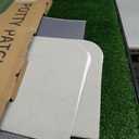 LOOBANI 45x29in Large Dog Litter Box with 2 Artificial Grass Patch + 2 Washable Pee Pads, Quickly Absorbency Portable Patio Potty for Balcony Apartment Use
