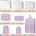 Packing Cubes for Travel - 8 Set Luggage Organizer Bags for Family, Mesh Breathable Packing Cubes for Suitcases Durable Travel Essentials Bags Set