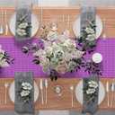 2 x XCHI Purple Glitter Sequin Mirror Table Runner Table Decoration for Wedding Party Singles Dance Home Kitchen Decor 13x36 Inch