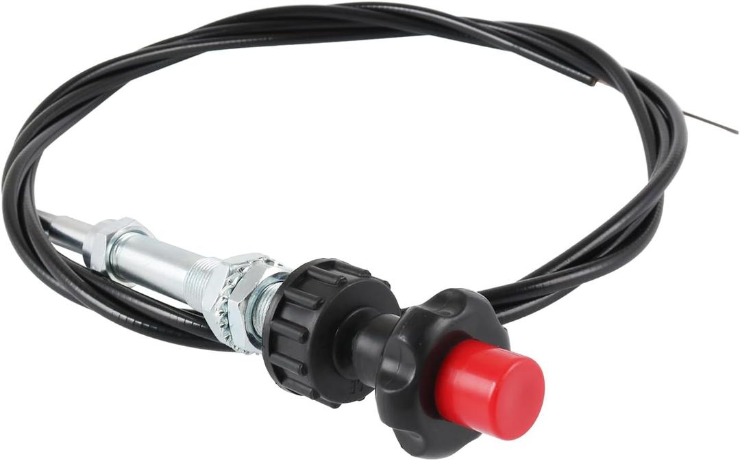 55204 Control Cables with 2 Inch Black Knob, 10 Ft. Length for Universal Fit