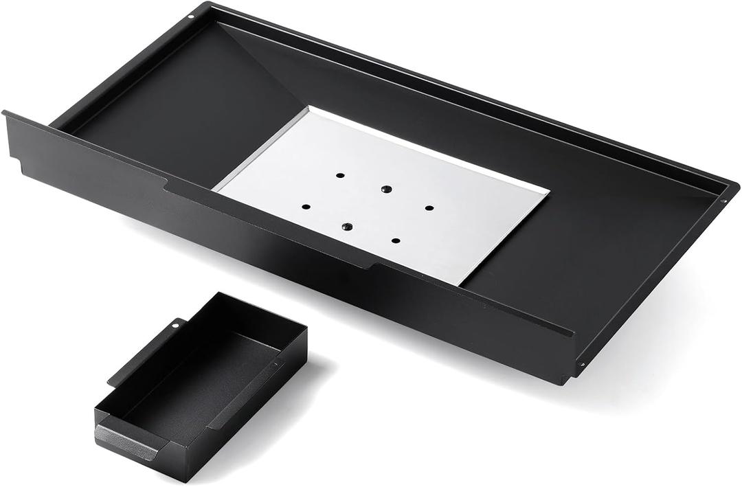 G470-0800-W1 Grease Tray Grill Replacement Parts for Charbroil Performance 5 4 Burner Grill Parts Drip Pan 463347519 463342119 463347017 463335517 Grease Drip Tray with Catch Pan Grill Accessories