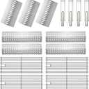 16631 Flame Tamer and 16520 Heat Plate Shield and 16516 Burners with 4Pack Cooking Grates for Bull Grill Replacement Parts Stainless Steel,for Blaze Lion Cal Flame G Series 5 Burner Grill
