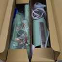 Newbealer Steam Mop & Detachable Handheld Cleaner, 250ml 1200W Powerful Floor Steamer, 3 Adjustable Levels for Carpet Laminate Hardwood Grout, Carpet Glider, 7 Multi-purpose Accessories & 2 Pads