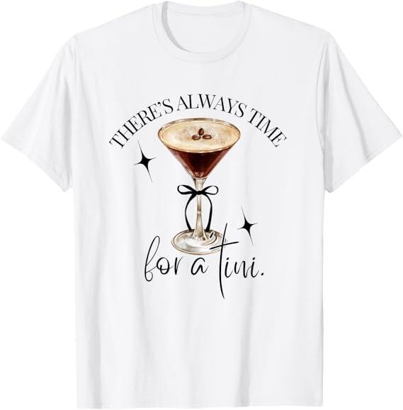 There's Always Time for a Tini Espresso Martini Time Vintage T-Shirt Size 2X