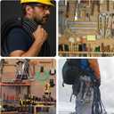 Heavy-Duty Extension Cord Holder 5-Pack, Three Sizes, Durable Nylon Cable Organizer Straps for Hanging CablesCords, Hoses, RopesTools and Outdoor Organization