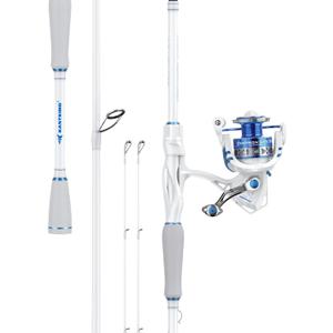 KastKing Centron Lite Travel Fishing Rod and Reel Combo, Packable Twin-Tips Spinning & Baitcaster Combos, Lightweight IM6 Graphite, Portable Multi-Piece Kit for Bass Trout, Freshwater Travel