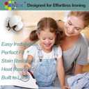 BNDX Ironing Board Cover with Padding 18" x 49"  Non-Slip, Heat-Resistant, Perfect for Busy Professionals, Working Parents, Sewing Studios  Ocean Breeze Stripes