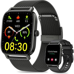 Smart Watch for Men Women Fitness: Waterproof Make Answer Call Running Smartwatch for Android Phone iPhone Samsung Compatible Digital Mens Watches SpO2 Sleep Heart Rate Monitor Step Pedometer Tracker