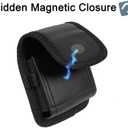 YANZHE Cell Phone Holster for Samsung Galaxy Z Flip 3 5G, Pouch Case with Metal Belt Clip, Magnetic Closure and Belt Loop