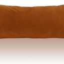 StangH Burnt Orange Body Pillow Cover, Super Soft Velvet Large Pillowcase for Pregancy/Baby, Holiday Home Decoration for All Seasons Sofa Bedroom, 20 x 54-inch, 1 Piece