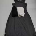 3 Pack Summer Dresses for Women 2025 Ribbed Tank Dress Scoop Neck Sleeveless Sundress Basic Bodycon Mini Dress (Small, Black/White/Gray1)