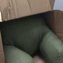 Greendale Home Fashions Cotton Duck Bed Rest Reading Pillow with Arms, Fern