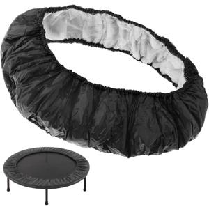 Mini Trampoline Spring Cover 36in 6 Hole Protective Trampoline Pad Replacement Round Oxford Cloth Tear Resistant Trampoline Cover Trampoline Accessories, Black