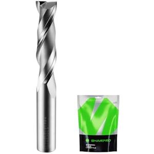 SHARPRO Spiral Upcut Router bit 1/2 Shank, 1/2 Upcut Spiral Router Bit Extra Long, Up Cut Spiral Router Bits 1/2 Shank,Solid Carbide Router Bits 1/2, Ideal for Wood Inlay, Plunge Plastic