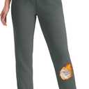 MAGCOMSEN Women's Sherpa Lined Sweatpants Winter Warm Fleece Pants Water Resistant Heavy Insulated Thermal Pants Outdoor (Gray)